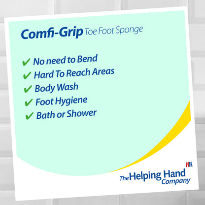 Comfi-Grip Long Handled Toe and Foot Sponge