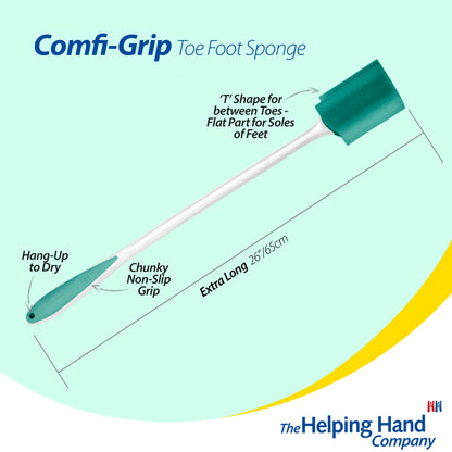 Comfi-Grip Long Handled Toe and Foot Sponge