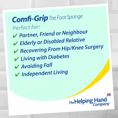 Comfi-Grip Long Handled Toe and Foot Sponge