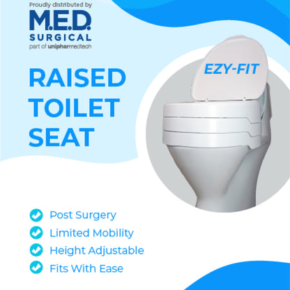 Ezy-Fit Raised Toilet Seat 4 Inches